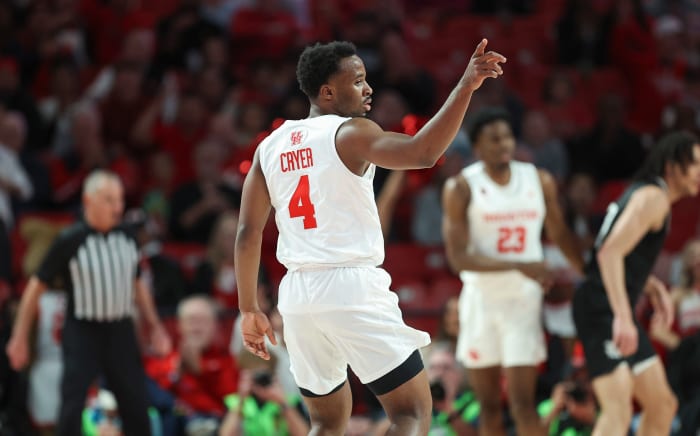 L.J. Cryer, who leads Houston in scoring, set a Morton Ranch High School record with 1,164 points in his senior season. He finished with 3,488 career points in high school — a Houston-area public school record.